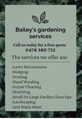 Bailey's Gardening and landscaping services