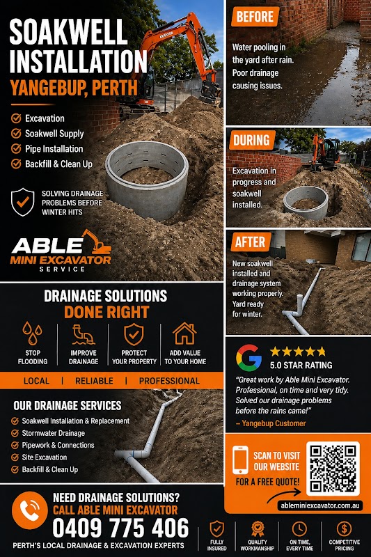 Able Mini Excavator Service project 5
