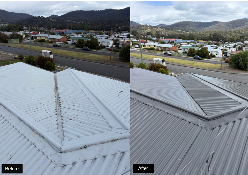 Overhead Enhance - Roof Painting Tas project 5