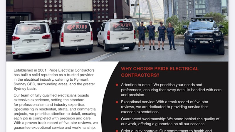 Pride Electrical Contractors work 1