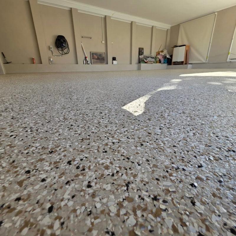 Red painting Au | house Painting | Commercial Painting | Concrete Epoxy work 2