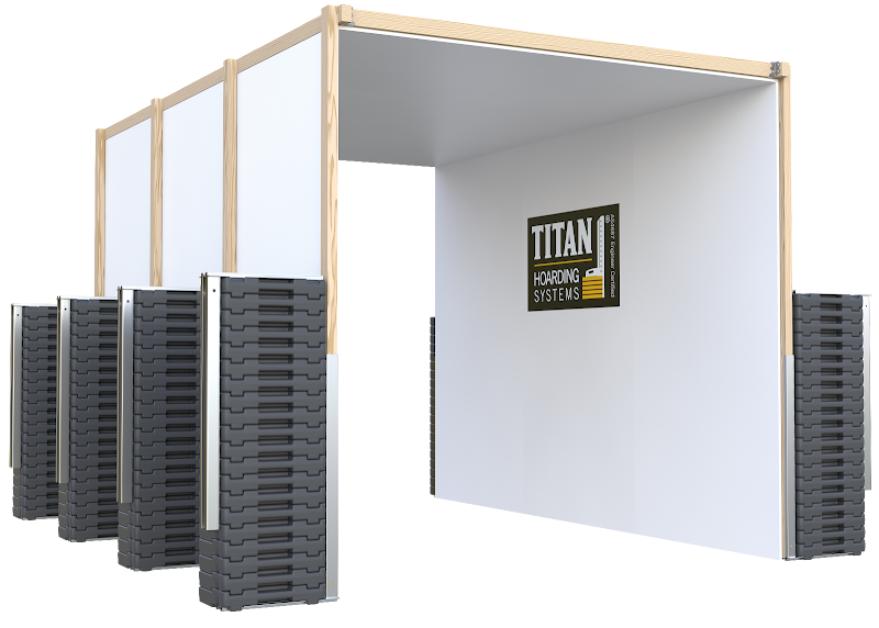 TITAN Retail - Construction Modular Hoarding and Fencing project 8