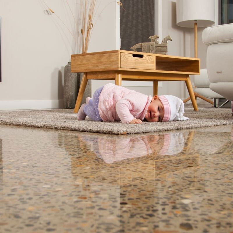 Ultra Grind Polished Concrete work 1