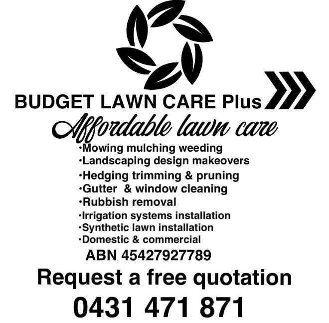 Budget lawn care plus Mowing & Garden Maintenance