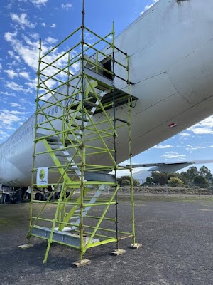 Lime Scaffolding and Safety Rail work 3