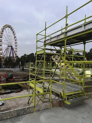 Lime Scaffolding and Safety Rail work 4